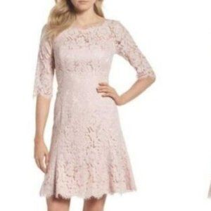 Eliza J Pink Lace Dress